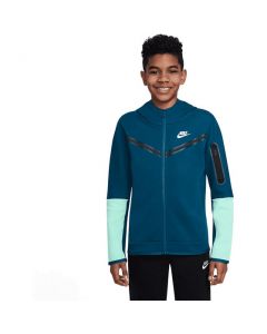 Nike Boys Tech Fleece Jacket Zwart Blauw