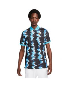 Nike Men Polo Slim-Fit Blauw/Printed