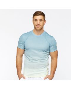 Adidas Men ML Striped Tee Lichtblauw