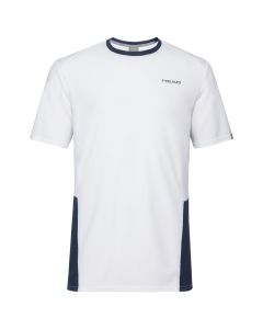 Head Men Club Tech T-Shirt Wit/donkerblauw