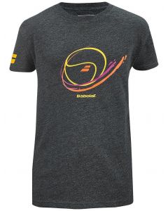 Babolat Boys Exercise Message Tee Grijs