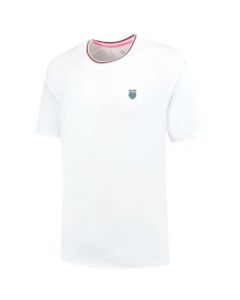 K-Swiss Hypercourt Mesh Crew 4 Tee Wit