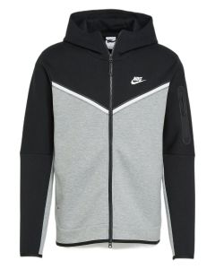 Nike Men Full-Zip Hoodie Tech Fleece Zwart/Grijs