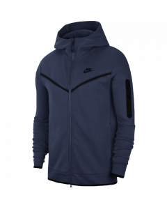 Nike Men Full-Zip Hoodie Tech Fleece Donkerblauw
