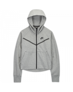 Nike Women Full-Zip Hoodie Tech Fleece Grijs