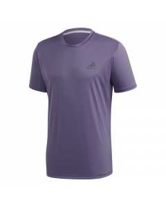 Adidas Men Club 3Stripe Tee Paars