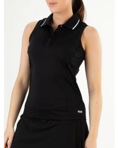 Sjeng Sport Sleeveless Polo Jacintha Zwart