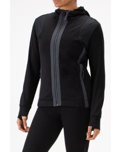 Sjeng sports Women Hooded Jacket Maverick-B001 Black