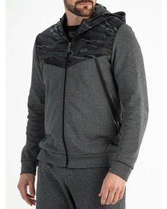 Sjeng sports Men Hooded Jacket Pharrell Donkergrijs