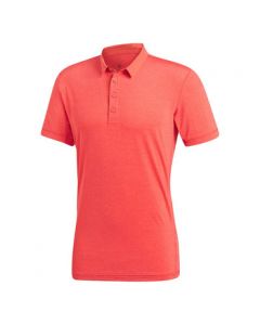Adidas Men Heathered Polo Zalm